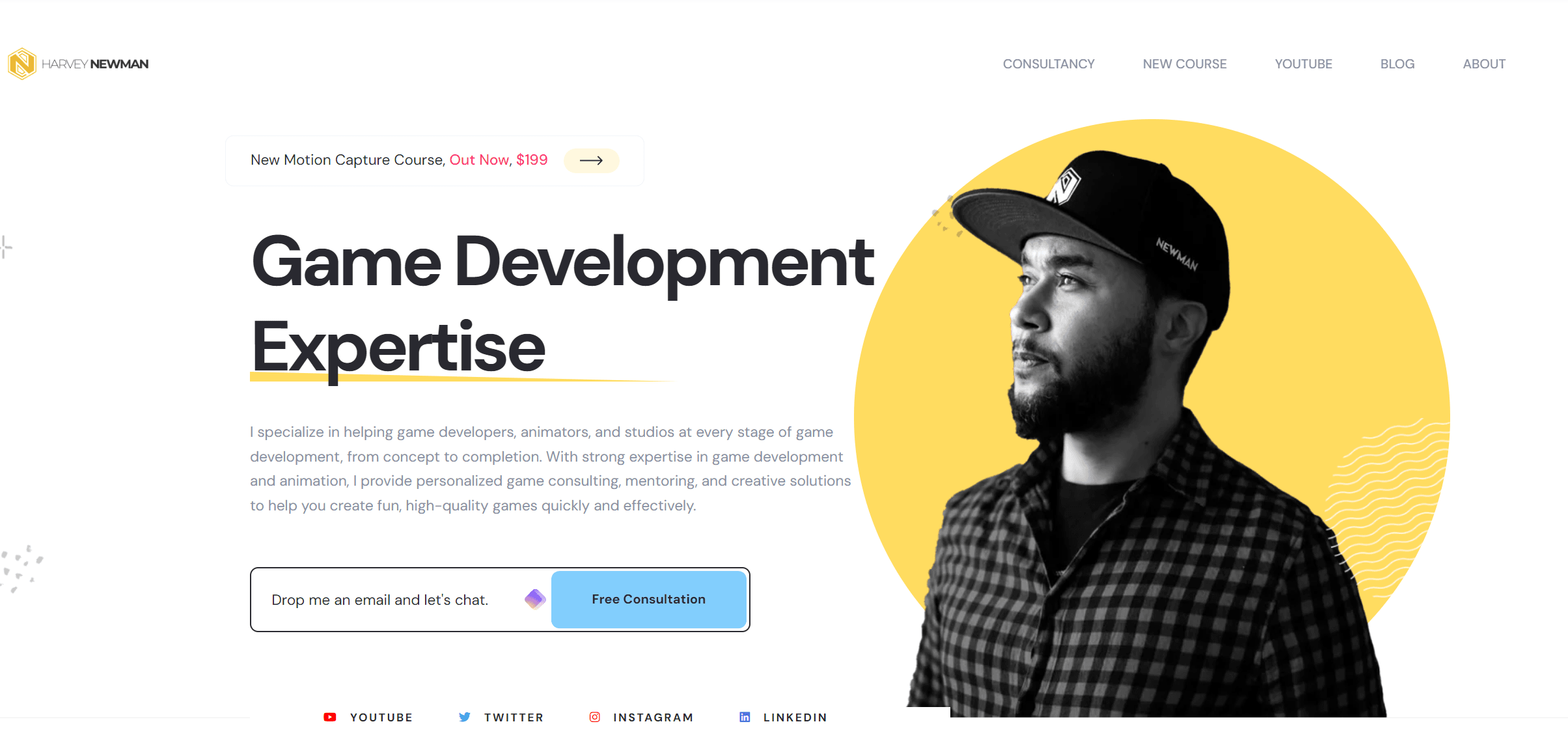harvey newman in a hat website
